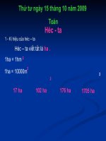 Bài HÉC TA - LOP 5