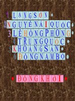 Giai o chu chuong trinh HDNGLL