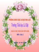 ĐỊA LÍ LỚP 4 TUẦN 23