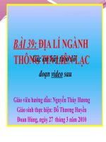 Bài 39:Thông tin liên lạc(dạy được)
