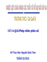 Toán 6: Phép nhân phân số