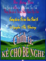 Chính tả lớp 1. Kể cho bé nghe