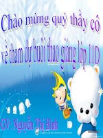 GAĐT văn 11 thi GVDG cấp tỉnh - GDTX