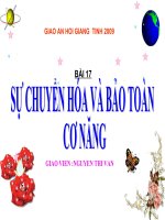 SU CHUYEN HOA VA BAO TOAN NL