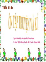 Tiết 117.Ôn tập truyện và kí