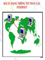 Bài 21 mạng thông tin toàn cần Internet
