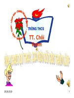 TIẾT 60  BẤT PHƯƠNG TRÌNH BẬC NHẤT MỘT ẨN (đã chỉnh sữa)