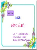 Bài 23: Sông và hồ
