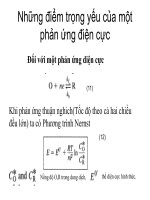 điện hóa :Phản ưng diện cực