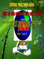 Tiết 62 Đậi số 9 Giải bài toán bằng cách lập phương trình