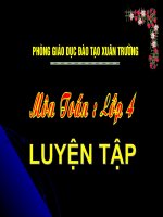 Toán 4 - Luyện Tập (Tiết hội giảng tỉnh Nam Định NH 2009-2010)