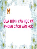 Quá trình văn học và phong cách văn học -vominhnhut
