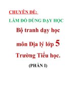 CHUYÊN đề  làm đồ DÙNG dạy học bộ tranh dạy học (PHẦN i)