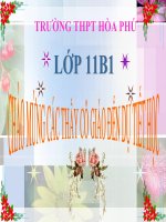 Tiết 44 - Sinh sản hữu tính ở thực vật