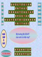 Ô CHỮ NGOẠI KHÓA