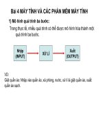 Bài 4 Máy tính và phần mềm máy tính