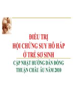 điều trị hội chứng suy hô hấp ở trẻ sơ sinh