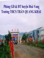 Hoạt động trường Trần Quang Khải-Hòa Vang-Đà Nẵng