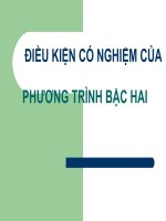 điều kiện có nghiệm của PTB2