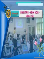 Tiết 60 - HÌNH TRỤ (tt)