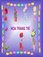 bộ hoa trang trí cực kỳ đẹp