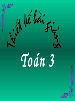 Bài giảng toán lớp 3