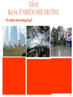tiết 61. bài 54.ô nhiễm môi trường
