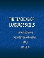 the teaching of skill
