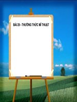 bài 29 Sơ lược mĩ thuật thế giới thời kì cổ đại