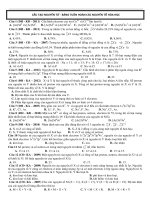 Trắc nghiệm môn hoá học ôn thi đại học