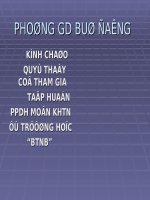PHƯƠNG PHÁP DẠY HỌC PHÁT HUY TÍNH TÍCH CỰC HỌC SINH TIỂU HỌC
