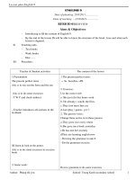 Giáo án tiếng anh tham khảo theo chuẩn kiến thức kỹ năng