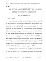 sáng kiến kinh nghiệm  GIẢI PHÁP mở các lớp bổ túc góp PHẦN đạt CHUẨN  phổ cập giáo giục thcs