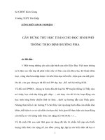 sáng kiến kinh nghiệm gây hứng thú học toán cho học sinh phổ thông theo định hướng pisa