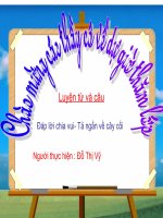 Đáp lời chia vui - Tả ngắn về cây cối