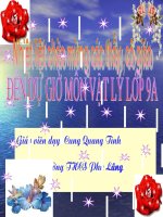 tiết 59: sự phaâ tích ánh sáng trắng(bài giảng thi GVG)