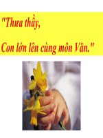 Con lớn lên cùng môn Vă