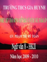 Hôi thoại (tt)-Văn 8- HKII