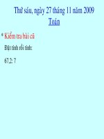 chia mot so thap phan cho 10, 100, 1000...