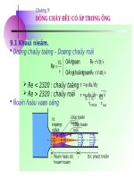 chuong 9: dong chay deu co ap trong ong