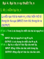 Tin học 10 bài 4