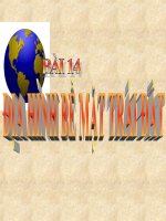 Bài 14 : Địa hình bề mặt trái đất