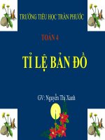 TOÁN 4- TỈ LỆ BẢN ĐỒ