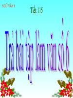 Tiết 115 trả bài TLV số 6 (lớp 8)