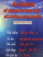 TGTV: Tìm hiểu một số loại rau.