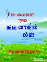 mot so bo phan co the be