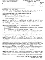 thi thử đại học hóa học 2014 bến tre