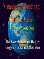 Bài 10 : Cấu tạo bên trong trái Đất