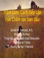 Bài giảng Trầm cảm: Cách tiếp cận của Chăm sóc ban đầu  Gerald W. Smetana, M.D