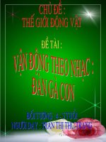 van dong theo nhac - dan ga con